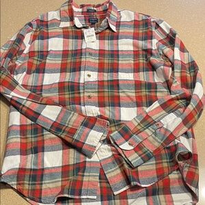 NWT-J. Crew Red and Green Plaid Casual Shirt